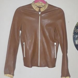 MIU MIU rare 🔥vtg lambskin moto bomber